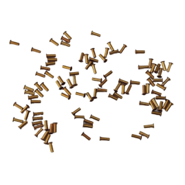 100 Stück Rohrnieten 5,5 x 2mm Messing roh - RONI552MS
