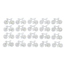 20 Stück Anhänger Deko Fahrrad Rennrad 35,2 x 20,4 x 1,5mm Guß - DEKORAD1