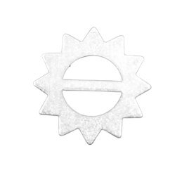 50 Stück Anhänger Deko Emblem Stern Zacken Steg - EMBSTERN1