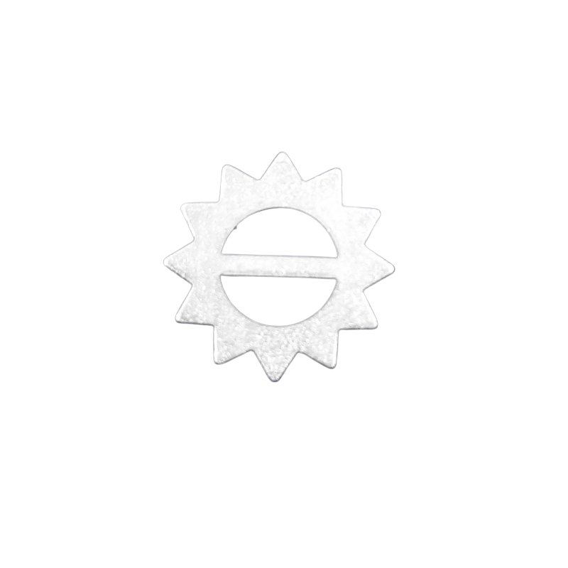 50 Stück Anhänger Deko Emblem Stern Zacken Steg - EMBSTERN1