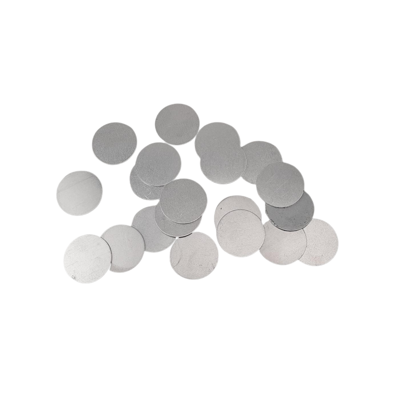20 Stück Platte rund 22,5 x 0,9mm Aluminium roh - PL22509AL
