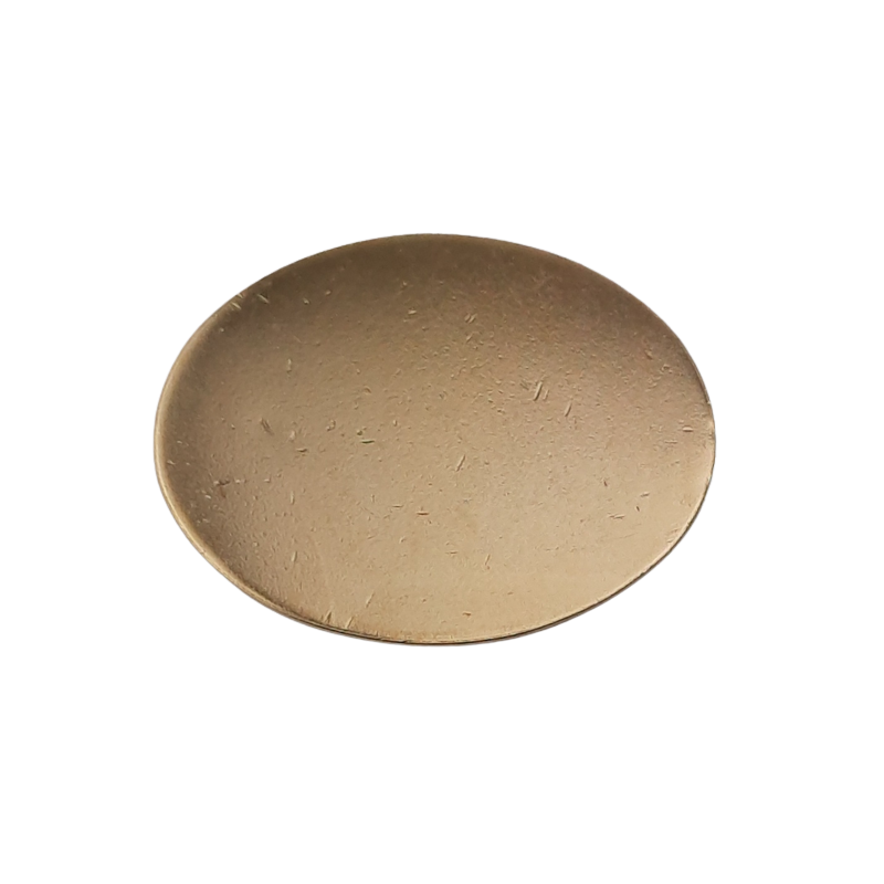 20 Stück Platten oval 34 x 25,7 x 0,6mm Tombak gebeizt goldfarben - PL3425706TBGB