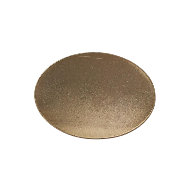 20 Stück Platten oval 34 x 25,7 x 0,6mm Tombak gebeizt goldfarben - PL3425706TBGB