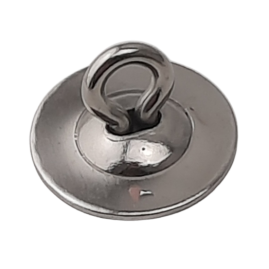 50 Stück Klebeösen 11 x 6,4mm Platte Öse Eisen vernickelt - KL1164FER20