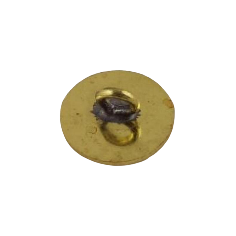 20 Stück Klebeösen 10 x 4,5mm Öse Platte Messing roh - KL1045MS