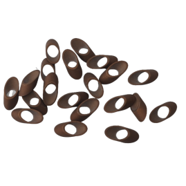 20 Stück Rohrstücke 18,2mm x 4mm Tombak roh - RO4182TB