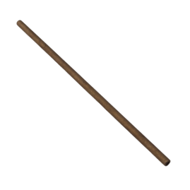 20 Stück Rohrstücke 80mm x Ø2,5mm Tombak roh - RO8025TB