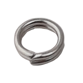 100 Stück Spaltringe 4,5 x 1,1mm Messing R-10 silberfarbig - SPAR45MSR10