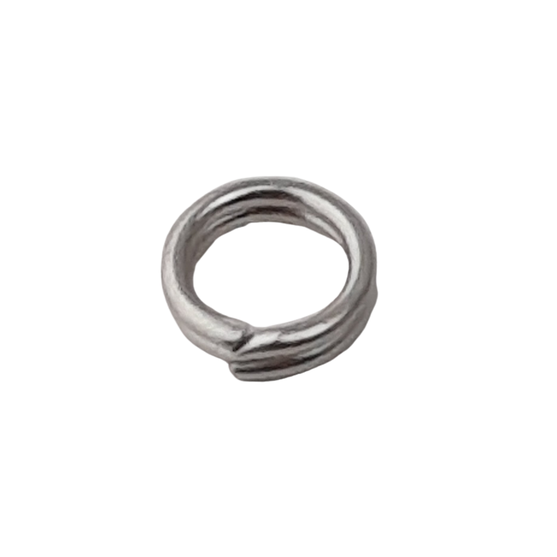 100 Stück Spaltringe 4,5 x 1,1mm Messing R-10 silberfarbig - SPAR45MSR10