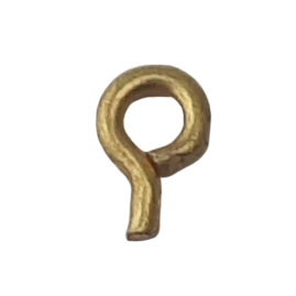 100 Stück Stiftösen 4,5 x 0,8mm Messing roh - STOE4508MS