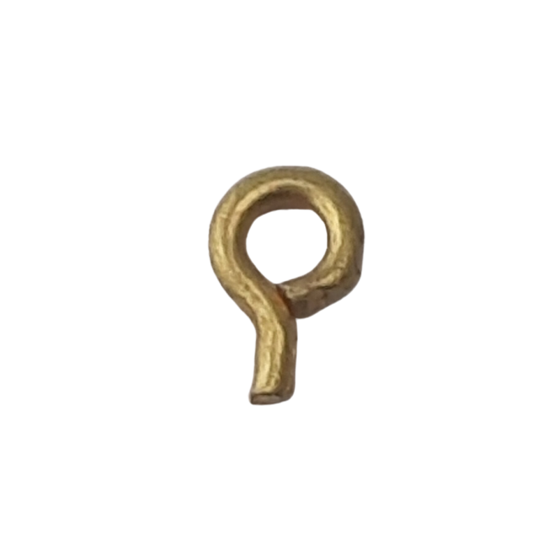 100 Stück Stiftösen 4,5 x 0,8mm Messing roh - STOE4508MS