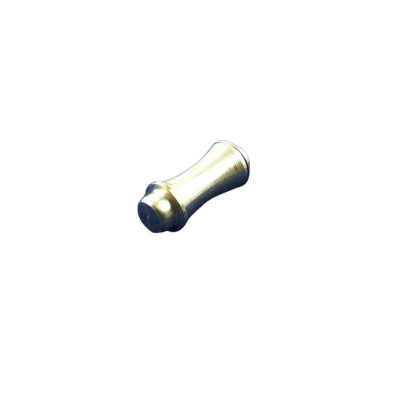 100 Stück Schützer Nadelschützer Endteile zum Einstecken Nadel 10,9 x 4,5mm Messing roh mit Gummi - SCHÜ10945MS