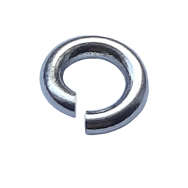 1kg Ringe rund offen 176/65/1,5mm 6,5 x 1,5mm Messing versilbert o.Ni. - RI6515MSSI