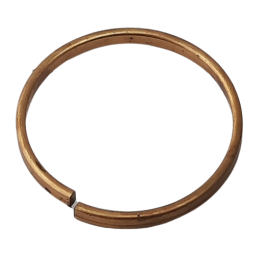 20 Stück Ringe rund offen 22 x 1,1 x 2,2mm Flachdraht Tombak roh - RI221122TB