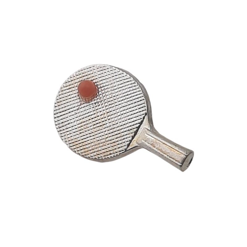 10 Stück Emblem Brosche Tischtennis mit Ball mit Leistel 24 x 14 x 7,5mm - EMBTITEN1