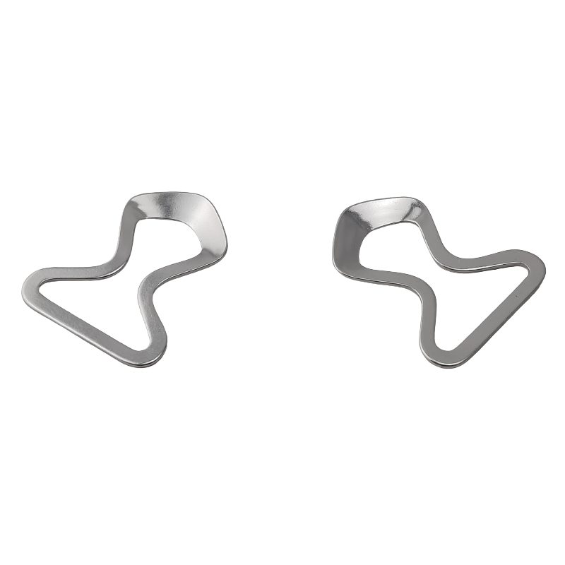 10teilig Bikini-Verschlussteile 30 x 25 x 0,8mm für 5 Verschlüsse Aluminium silber - VS3025ALSI