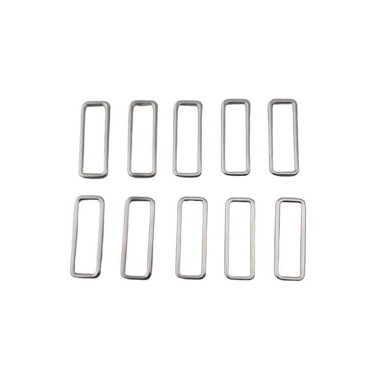 10 Stück Schließen Schlaufen für 20mm Bänder 23,9 x 9mm x Ø1,8mm Guß Palladium - SCHL20GUPA