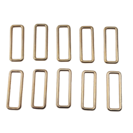 10 Stück Schließen Schlaufen für 20mm Bänder 24x9mm x Ø1,8mm Guß Gold - SCHL20GUGO