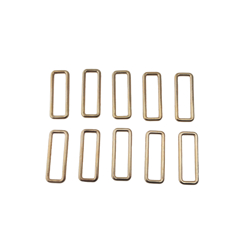 10 Stück Schließen Schlaufen für 20mm Bänder 24x9mm x Ø1,8mm Guß Gold - SCHL20GUGO