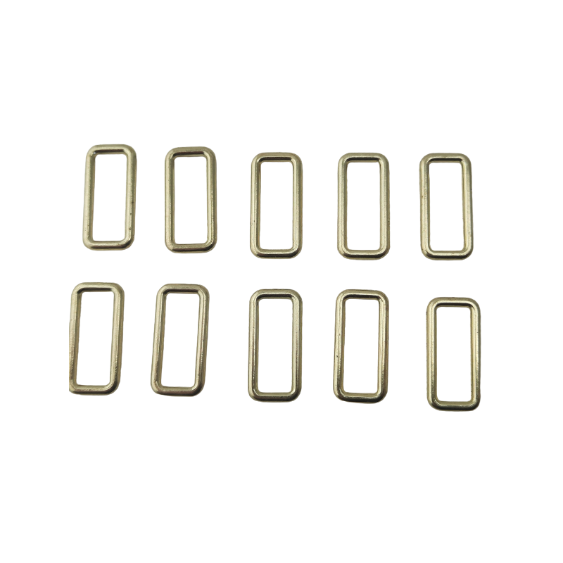 10 Stück Schließen Schlaufen für 15mm Bänder 19x9,1mm x Ø1,8mm Guß Gold - SCHL15GUGO