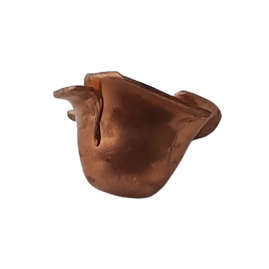 20 Stück Röschen Endkappen 8 x 4,4mm Messing roh - ROES844MS