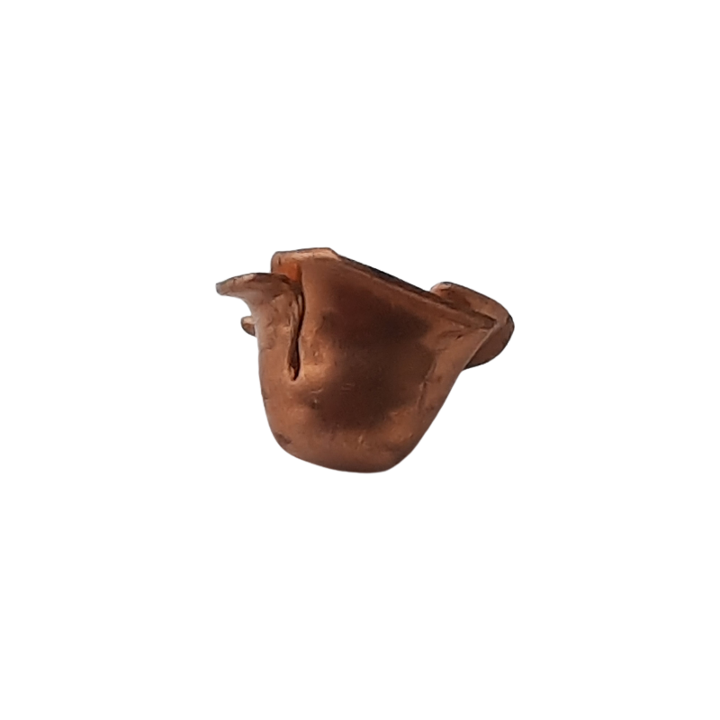 20 Stück Röschen Endkappen 8 x 4,4mm Messing roh - ROES844MS