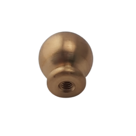 20 Stück Kugel 6mm mit Innengewinde M1,3 Sacklochgewinde mit Ansatz Messing roh - KU6M13ANS