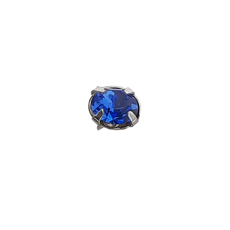 20 Stück Staubgefäße 38mm x Ø4mm Stein blau Messing Stift - STAUB38BL