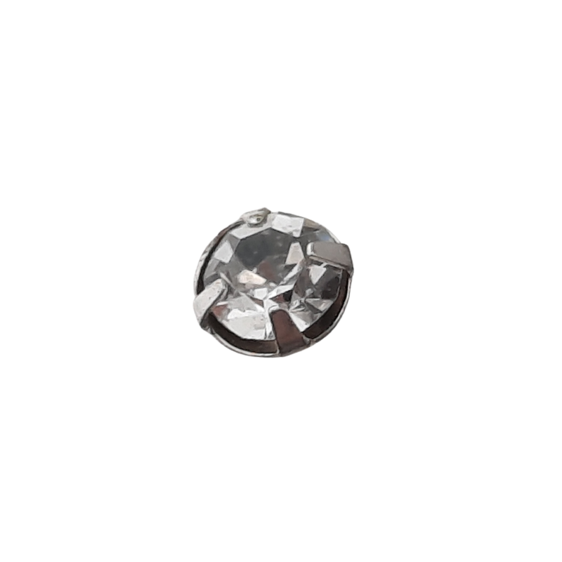 20 Stück Staubgefäße 56mm x Ø4mm Stein transparent Messing Stift - STAUB56TR