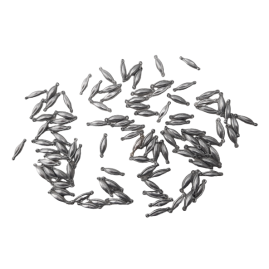 100 Stück Anhänger Verbinder Zwischenteile 15,5 x 4,8 x 4,1mm 2xLoch Alu roh - AN15548AL