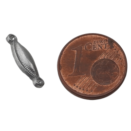 100 Stück Anhänger Verbinder Zwischenteile 15,5 x 4,8 x 4,1mm 2xLoch Alu roh - AN15548AL