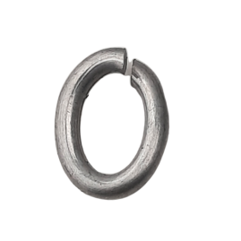 100 Stk Ringe oval offen 11,5 x 8,7mm Aluminium roh - RIOVOF11587AL