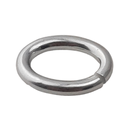 100 Stk Ringe oval zu 11,3 x 8,5mm Aluminium silberfarbig - RIOV11385ALSI
