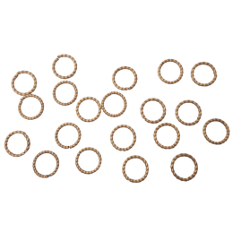 20 Stk. Musterringe Ringe Ø26,5mm x 3,3mm offen gesägt Tombak roh - MURI26533TB