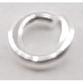 100 Stück Ringe rund offen 3,0 x 0,7mm Tombak versilbert - RI3007TBSI
