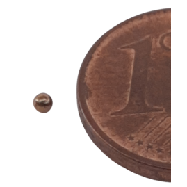 100 Stück Kugeln klein 1,5mm Tombak roh - KUG15TB