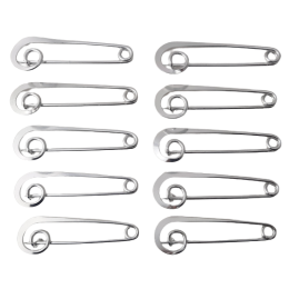 10 Stück Schneckennadeln 72 x 21mm Draht 2mm Aluminium silber - SCHNA7221ALSI