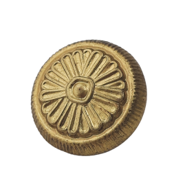 10 Stück Knöpfe Ø16mm Höhe 10,3mm Öse 2,8mm Tombak roh - KN16103TB