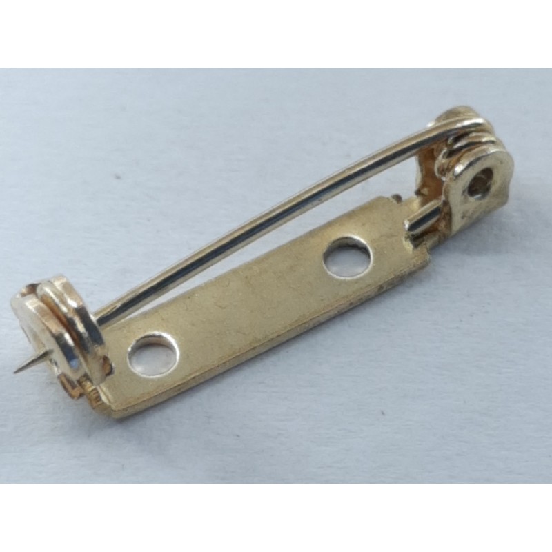 2000 Stück Leistel Broschierung 2x Loch 19 x 4 x 0,6mm Messing gebeizt ohne WM - LEI204062LMSGB