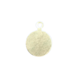 1000 Stk. Anhänger Platten Ø 10 x 0,5mm mit Öse Messing roh - PL1005MS1000