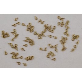 5000 Stück Stiftösen 4,5 x 0,7mm Messing roh Ösenstifte 100 Stück - STOE4507MS5000