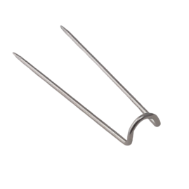 20Stk Steckklammern 24 x 6 x 0,7mm Messing R-10 silberfarbig Display - STKL24607MSR10