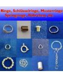 Fingerringe, Ringe, Schlüsselringe, Springringe, Rohrstücke, Röhrchen, Musterringe